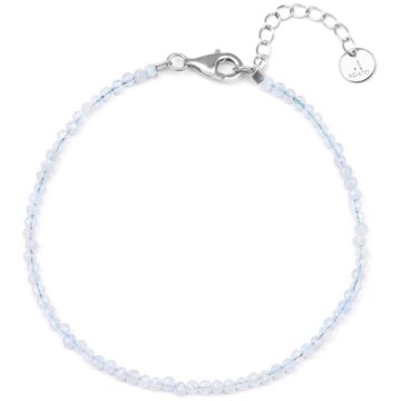 

Agato Náramek s korálky z chalcedonu POL-B17/21L (Ag925/1000, 1,9 g)