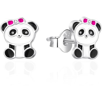 

Agato Stříbrné náušnice se smaltem Panda AGT-ED015P (Ag925/1000, 1,23 g)