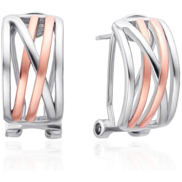 

Agato Bicolor náušnice se zirkony AGT-E123KK-2T (Ag925/1000, 4 g)