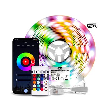 

Aga WiFi RGBW LED pásek 5m + ovladač + zdroj