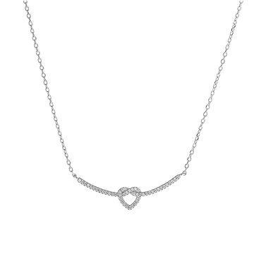 

AGAIN Jewelry Stříbrný náhrdelník se třpytivým srdíčkem AJNA0006 (Ag925/1000, 3,13 g)