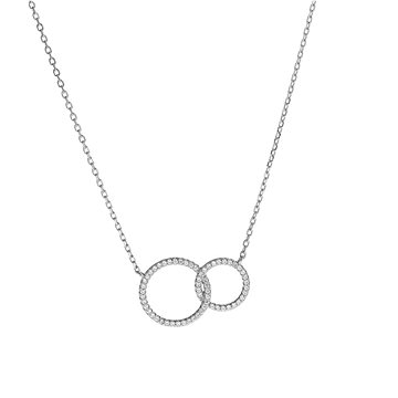

AGAIN Jewelry Stříbrný náhrdelník Propojené kroužky AJNA0020 (Ag925/1000, 3,32 g)
