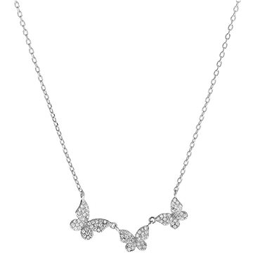 

AGAIN Jewelry Stříbrný náhrdelník s motýlky AJNA0023 (Ag925/1000, 3,07 g)
