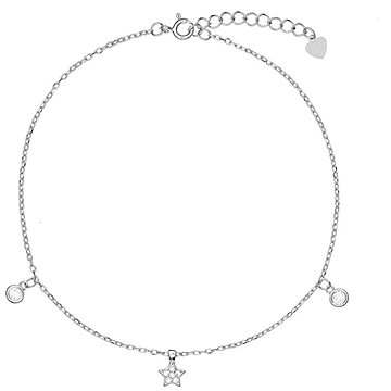 

AGAIN Jewelry Stříbrný náramek na nohu s přívěsky AJNH0012 (Ag925/1000, 1,95 g)