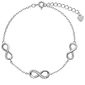 

AGAIN Jewelry Stříbrný náramek Nekonečno AJNR0006 (Ag925/1000, 2,81 g)