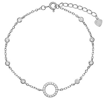 

AGAIN Jewelry Stříbrný náramek se zirkony AJNR0010 (Ag925/1000, 2,08 g)