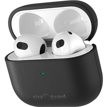 

AlzaGuard Genuine Leather Case pro AirPods 2021 černé