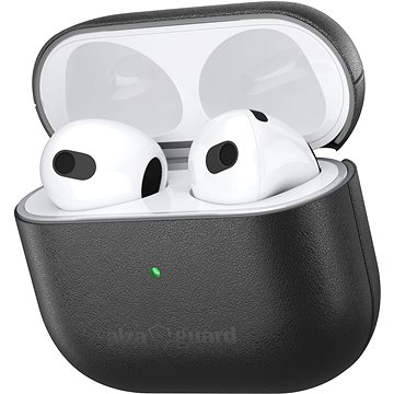 

AlzaGuard Genuine Leather Case pro AirPods 3 (2021) černé