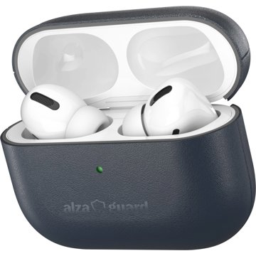

AlzaGuard Genuine Leather Case pro AirPods Pro 2 - modré