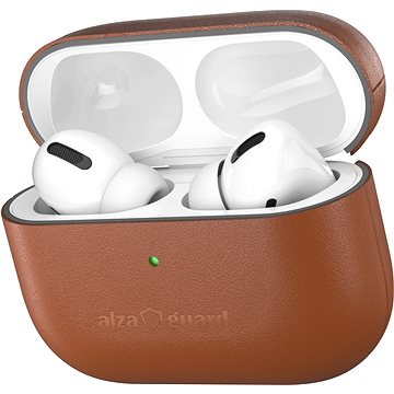 

AlzaGuard Genuine Leather Case pro AirPods Pro 2 sedlově hnědé
