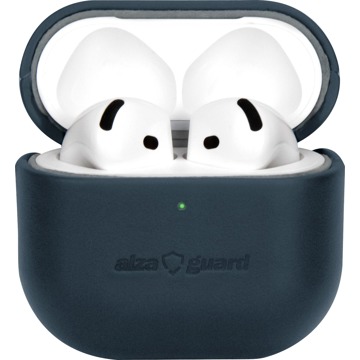

AlzaGuard Genuine Leather Case pro AirPods 4 modré