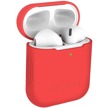 

AlzaGuard Skinny Silicone Case pro AirPods 1. a 2. generace červené