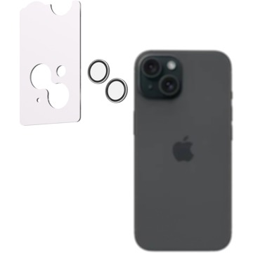 

AlzaGuard Elite Lens Protector pro iPhone 15 / 15 Plus čiré s instalačním rámečkem