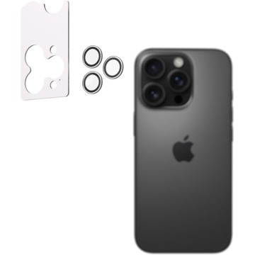 

AlzaGuard Elite Lens Protector pro iPhone 16 Pro / 16 Pro Max čiré s instalačním rámečkem