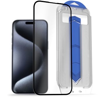 

AlzaGuard 2.5D Glass EasyFit DustFree 2 Pack pro iPhone 15 Pro s instalačním rámečkem