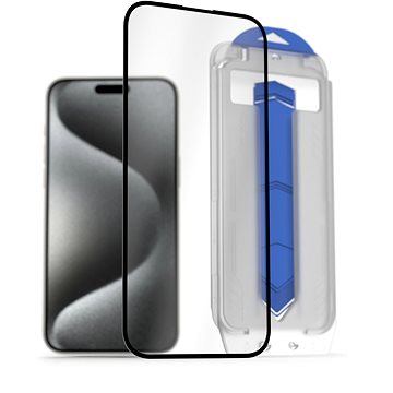 

AlzaGuard 2.5D Glass EasyFit DustFree 2 Pack pro iPhone 15 Pro Max s instalačním rámečkem