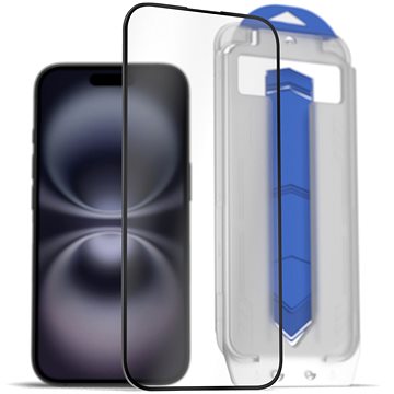 

AlzaGuard 2.5D Glass EasyFit DustFree 2 Pack pro iPhone 16 s instalačním rámečkem