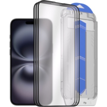

AlzaGuard 2.5D Glass EasyFit DustFree pro iPhone 16 Plus - 3ks v balení s aplikátorem