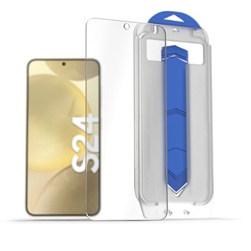 

AlzaGuard 2.5D Glass EasyFit DustFree 2 Pack pro Samsung Galaxy S24 s instalačním rámečkem