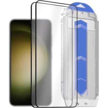 

AlzaGuard 2.5D Glass EasyFit DustFree 2 Pack pro Samsung Galaxy S23 s instalačním rámečkem