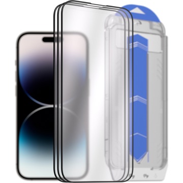 

AlzaGuard 2.5D Glass EasyFit DustFree pro iPhone 14 Pro - 3ks v balení s aplikátorem