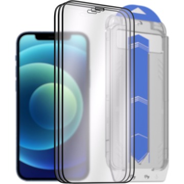 

AlzaGuard 2.5D Glass EasyFit DustFre pro iPhone 12 / 12 Pro - 3ks v balení s aplikátorem