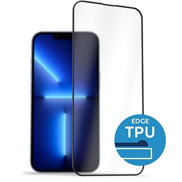 AlzaGuard 2.5D Glass with TPU Frame pro iPhone 13 Pro Max / 14 Plus černé