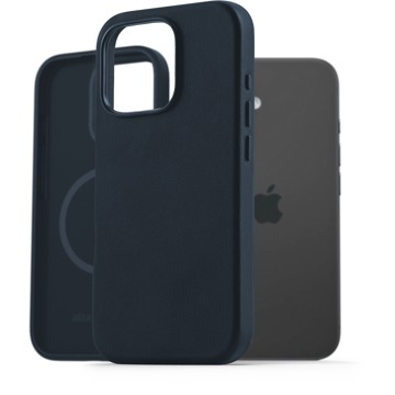 

AlzaGuard Genuine Leather Case with Magsafe pro iPhone 16 Pro modrý