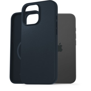 

AlzaGuard Genuine Leather Case with Magsafe pro iPhone 16 Pro Max modrý