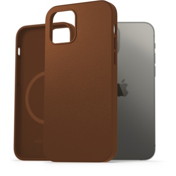 

AlzaGuard Genuine Leather Case with Magsafe pro iPhone 12 / 12 Pro sedlově hnědý