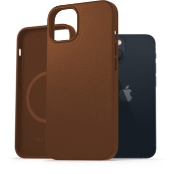 

AlzaGuard Genuine Leather Case with Magsafe pro iPhone 13 sedlově hnědý