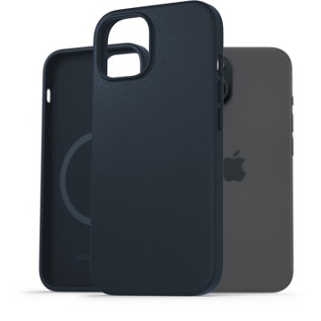 

AlzaGuard Genuine Leather Case with Magsafe pro iPhone 15 modrý