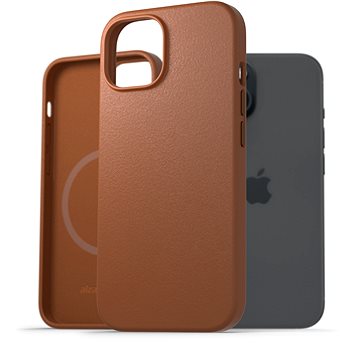 

AlzaGuard Genuine Leather Case with Magsafe pro iPhone 15 sedlově hnědý
