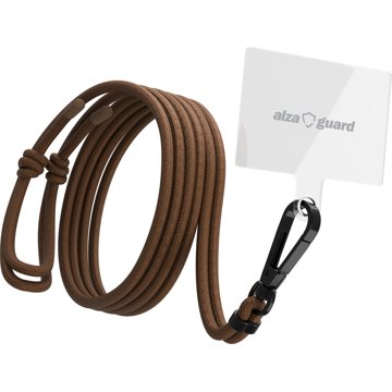 

AlzaGuard Universal Phone Lanyard hnědá