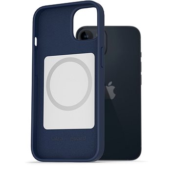 

AlzaGuard Magsafe Silicone Case pro iPhone 14 modré