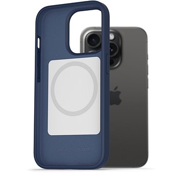

AlzaGuard Magsafe Silicone Case pro iPhone 15 Pro Max modrý