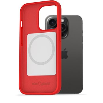 

AlzaGuard Magsafe Silicone Case pro iPhone 15 Pro Max červený