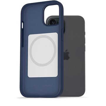 

AlzaGuard Magsafe Silicone Case pro iPhone 15 modrý