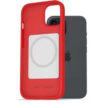 

AlzaGuard Magsafe Silicone Case pro iPhone 15 Plus červený