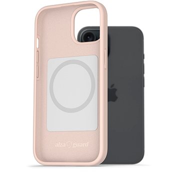 

AlzaGuard Magsafe Silicone Case pro iPhone 15 Plus růžový