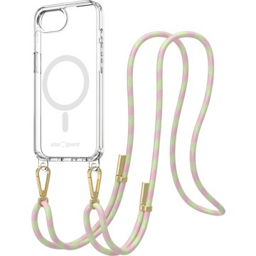 

AlzaGuard Luxe Detach Lanyard Case Compatible with MagSafe for iPhone 16e růžovožlutý