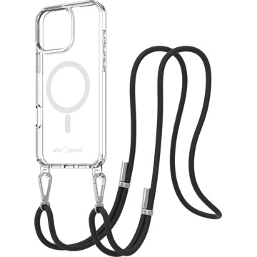 

AlzaGuard Luxe Detach Lanyard Case Compatible with MagSafe for iPhone 16 Pro Max černý