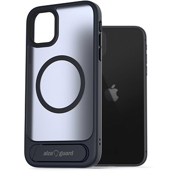 

AlzaGuard Matte Case with Stand Compatible with MagSafe for iPhone 11 tmavě modrý