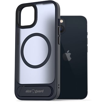 

AlzaGuard Matte Case with Stand Compatible with MagSafe for iPhone 13 tmavě modrý