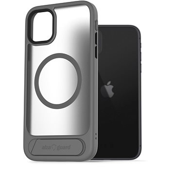 

AlzaGuard Matte Case with Stand Compatible with MagSafe for iPhone 11 šedý