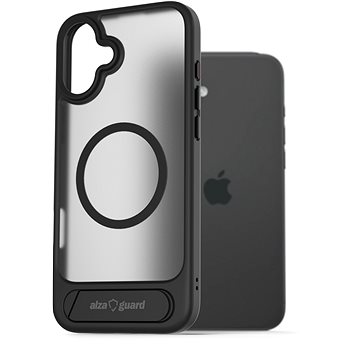 

AlzaGuard Matte Case with Stand Compatible with MagSafe for iPhone 16 Plus černý