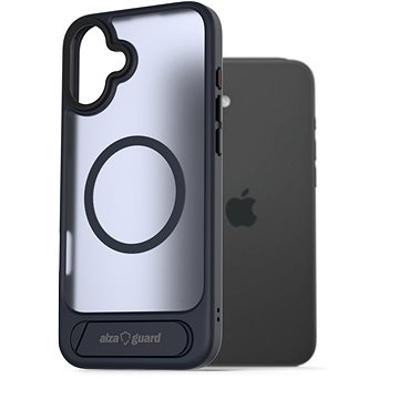 

AlzaGuard Matte Case with Stand Compatible with MagSafe for iPhone 16 Plus tmavě modrý
