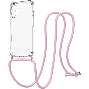 

AlzaGuard Luxe Lanyard Case pro iPhone 16 růžový