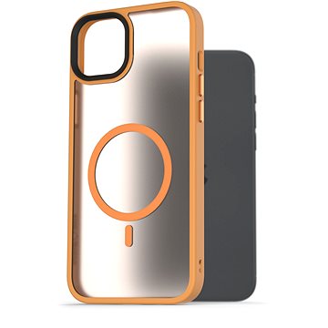 

AlzaGuard Matte Case Compatible with MagSafe pro iPhone 15 Plus žlutý