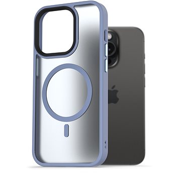 

AlzaGuard Matte Case Compatible with MagSafe pro iPhone 15 Pro světle modrý